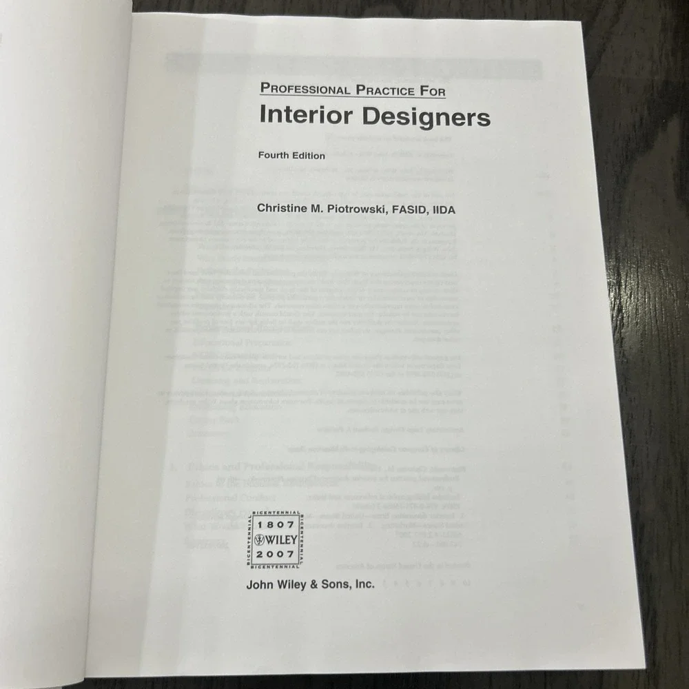 Professional Practice For Interior Designers 4th Edition Christine M Piotrowski